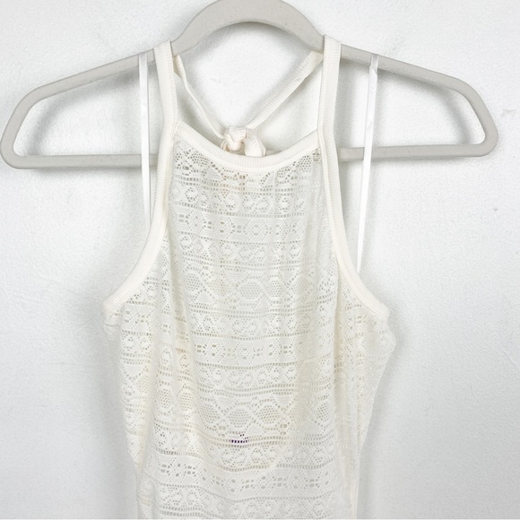 Yitty Ivory Knit Slip Flare Leg Jumpsuit Size L - Picture 4 of 8